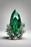 Placeholder: 3d model of emerald realistic, ultra detailed, well defined, a masterpiece, photo realistic, high definition, centered image on white background