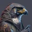 Placeholder: profile picture of a falcon as a hacker