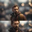 Placeholder: man seen from four angles ,bokeh like f/0.8, tilt-shift lens 8k, high detail, smooth render, down-light, unreal engine