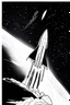 Placeholder: space X in single line art black and white for an academic report cover page