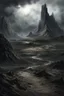 Placeholder: Barren realm of death, photorealistic