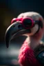 Placeholder: portrait of the flamingo wearing googles riding a plane over waves ,shot on Hasselblad h6d-400c, zeiss prime lens, bokeh like f/0.8, tilt-shift lens 8k, high detail, smooth render, down-light, unreal engine, prize winning