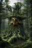 Placeholder: A Forest Spirit is a scary house on a top of a tree without leaves dwells in deep forests. its skin is covered in moss and lichen, allowing it to blend seamlessly into its surroundings. Forest Spirits feed on the energy of trees and can create thick fog to confuse their victims.