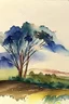 Placeholder: simple watercolour lanscape