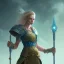 Placeholder: fantasy setting, giant woman