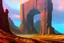 Placeholder: Autumn, sci-fi, epic, cliff