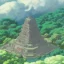 Placeholder: Stone temple inside volcanoe