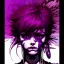 Placeholder: beautiful punk girl, hyper detailed, intricately detailed, illustration by <kilian eng> <Yoji Shinkawa>, purple tones,