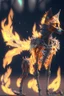 Placeholder: Wolf cat bird fire skeleton fused ,hdr, 16k, octane effect, unreal engine, cinema 4d