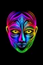 Placeholder: elegant neon Face painting logo