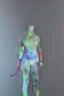 Placeholder: Full body portrait, painting, medium shot lady volumetric ice