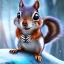 Placeholder: cute squirrel “wearing avatar make up” Pandora