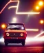 Placeholder: fiat 126p, city. high speed. bokeh. lens flare. warm lights. high detailed