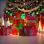 Placeholder: christmas ambience, african, kente, kente ribbon, kente boxes, clothing, african patterns, thread, embroidery, cinema 4d render, high detail