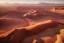 Placeholder: Extreme long shot, Birds Eye view, Arabic desert skyline, smooth, god rays, unreal engine 5, ray tracing, RTX, lumen lighting, ultra detail, volumetric lighting