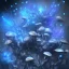 Placeholder: Spherical Frost metal magic armoured lightning Mycelium MUSHROOMS stars galaxy SPACE lANDSCAPE BURNING IN BLUE FLAMES hellfire abyss math chaos