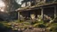 Placeholder: 3d render of old house, broken barbie, abandoned, dramatic color grade, (moss:1.1), abandoned, broken, old, accurate color grading, rvb, Sony A7 III, Sigma Art 85 mm f/1,4 DG HSM, perfect, subsurface scattering, unreal engine, dusty sun light, dystopian world