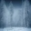 Placeholder: lost in the woods, winter landscape, ice field, crystals, surreal, dreamlike, foggy