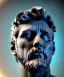 Placeholder: Ultra Realistic image, roman sculpture, marble deluxe material, Lionel Messi, circle crown, miguel angel style, chisel style, emperador, waist up portrait, cinematic lighting, God light, god rays, 4k resolution, smooth details, ornate details, soft lighting, unreal engine 5, sky background.