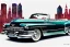 Placeholder: a true-to-life 1949 cadillac series 62 convertible, centered, intricate, extreme detailed, photorealism, center view, city background, pivot on cadillac, pen and color marker painting by cheryl kelley