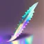 Placeholder: iridescent metallic blade