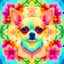 Placeholder: coloring pages: Charming Chihuahua Mandala in a Dreamy Garden a playful Chihuahua with intricate mandala patterns, vibrant floral surroundings, soft natural sunlight, dreamy garden atmosphere, detailed fur texture, whimsical charm, detailed eyes, and a joyful expression. Illustrated in a watercolor style, 4K resolution, capturing the essence of a serene and enchanting moment.