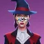 Placeholder: Portrait of a 30 year old witch like Renée Zellweger and Mary Poppins