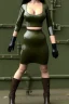 Placeholder: Russian military girl. Army green surfaces body, latex. Perfect body, thick thighs and calves. simple face. Wide hip, skirt bleats nicely. Asa Akira. Partly symmetrical. Straitjacket. Rusty and decayed background. Steam-plunge air-bottles. Euclidean 3D-tiling walls. 5th dimensional surface structures. Oppressive atmosphere