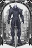 Placeholder: Armored man Drow from DnD by style of anime