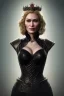 Placeholder: Cersei Lannister as evil queen in black leather, busty, cleavage, curvy, lena headay, angry, stern look. character design by cory loftis, fenghua zhong, ryohei hase, ismail inceoglu and ruan jia. unreal engine 5, artistic lighting, highly detailed, photorealistic, fantasy