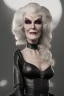 Placeholder: Carmen Dell`orifice as evil queen in black leather gown, angry, busty, curvey, cleavage, unreal 5, octane render,cinema4d, dynamic lighting, dramatic lighting, 4k, redshift render, highly detailed, hyper realistic