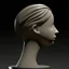 Placeholder: very simple sculpted hair