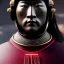 Placeholder: Ultra detailed fullbody Portrait in oil on canvas of medieval SAMURAI with armor,helmet,extremely detailed digital painting,ultrarealistic skin,intense stare, extremely detailed face, crystal clear eyes, mystical colors ,perfectly centered image, perfect composition, rim light, beautiful lighting,masterpiece ,8k, stunning scene, raytracing, anatomically correct, in the style of Simon Bisley and Ohrai Noriyoshi and robert e howard and Steve Jung and Wizyakuza and uncannyknack.