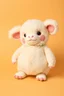 Placeholder: Labubu plush, on solid background color