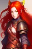 Placeholder: Teenaged Female Red haired kitsune paladin