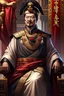 Placeholder: a mix between an imperial senatorial roman and imperial chinese burocrat, alone, realistic