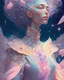 Placeholder: You are the universe experiencing itself., Universe fulfilling the body, fantasy, renaissance aesthetic, Star trek aesthetic, pastel colors aesthetic, intricate fashion clothing, highly detailed, surrealistic, digital painting, concept art, sharp focus, illustration