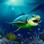 Placeholder: Sea Monster underwater by van Gogh 8k