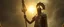Placeholder: somewhat ancient nephilim soldier holding up a radiant Painite spear seen through sears crystal rosette ball
