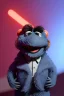 Placeholder: Waist up muppet Portrait, Kim Jong-un as muppet doll, black suit, photo studio, blue background, unreal engine 5, concept art, art station, god lights, ray tracing, RTX, lumen lighting, ultra detail, volumetric lighting, 3d.