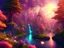 Placeholder: gold and red crystal cosmic and galactic ambiance hill sky waterfall sunset trees pools river surreal, full of details, smooth, bright sunshine，soft light atmosphere, light effect，vaporwave colorful, concept art, smooth, extremely sharp detail, finely tuned detail, ultra high definition, 8 k, unreal engine 5, ultra sharp focus