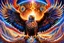 Placeholder: Eagle High Sky Full power Surreal DMT Dimension with vibrant and kaleidoscopic visuals, otherworldly landscapes, intricate geometric patterns, ethereal beings, cosmic energy, glowing fractals, immersive depth of field, cinematic lighting, masterful digital painting by Alex Grey and Android Jones, 8k resolution,Bad Hands,Bad Style, Deformed,Bad Face