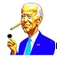 Placeholder: Caricatura de Joe Biden con una naríz extra larga como la del muñeco Pinocho