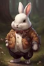 Placeholder: Cute chubby bunny jacket dnd art realism