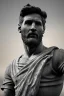 Placeholder: Ultra Realistic image, roman sculpture, Calacatta marble material, Lionel Messi, gold Laurel wreath, Renaissance style, miguel angel David style, chisel style, emperor, waist up portrait, epic, celestial, cinematic lighting, God light, god rays, 4k resolution, smooth details, ornate details, soft lighting, unreal engine 5, sky background.