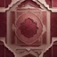 Placeholder: Hyper Realistic Islamic Architecture Pattern with maroon marble texture & vignette effect