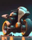 Placeholder: motorcycle Designed by teenage engineering+simon stalenhag,style of laurie greasley, studio ghibli, akira toriyama, james illeard, genshin impact, 8k resoultion,hyper realstic , dieter rams. detailed render. smooth cam de leon eric zener dramatic