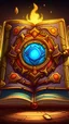 Placeholder: Design a hearthstone card of a sacred book