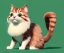 Placeholder: cute cat illustration isolated คมชัด