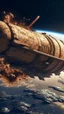 Placeholder: A huge cigar spaceship 13Atlas crash on earth